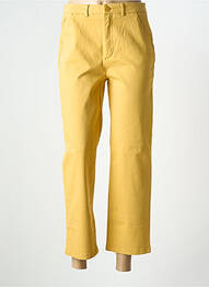 Pantalon 7/8 elasticitate galben REIKO femeie