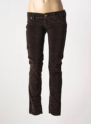 Pantalon slim maro FREESOUL femeie