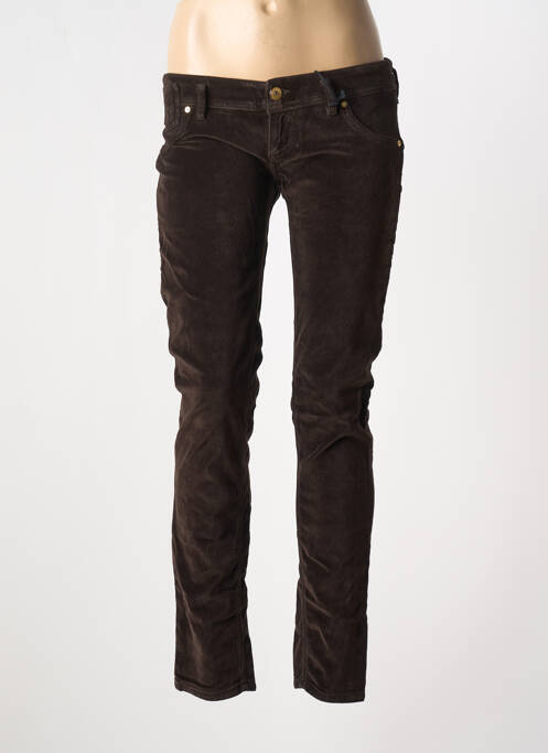 Pantalon slim maro FREESOUL femeie