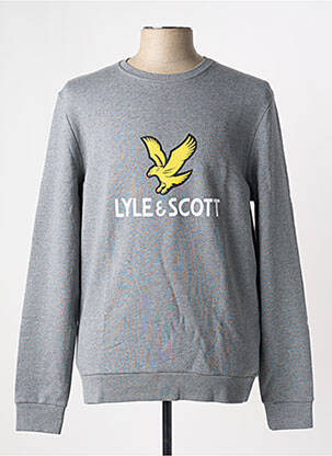 Hanorac mâneci lungi mâneci lungi gri LYLE & SCOTT bărbat