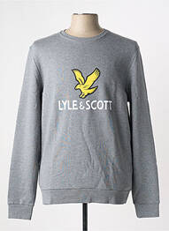 Hanorac mâneci lungi mâneci lungi gri LYLE & SCOTT bărbat