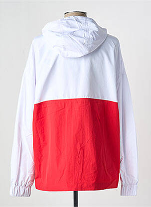 Jachetă vânt mâneci lungi cu glugă alb HUMMEL bărbat