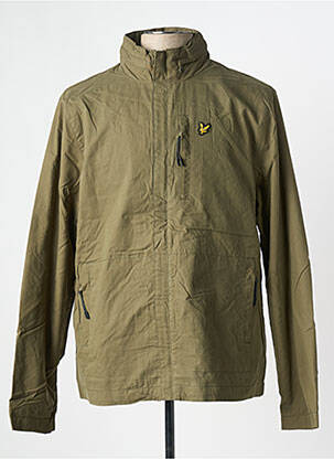 Jachetă vânt buzunare cu glugă verde LYLE & SCOTT bărbat