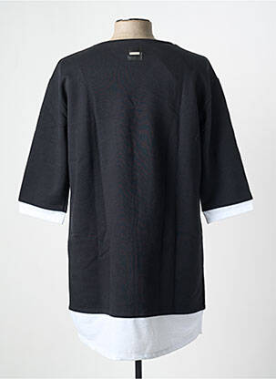 Hanorac guler rotund mâneci 3/4 negru OCTOBRE NOIR femeie