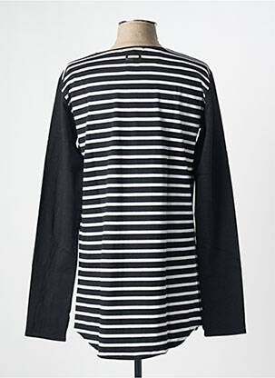 Top imprimeu fantezie mâneci lungi negru OCTOBRE NOIR femeie
