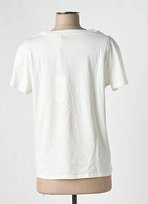 Tricou croială dreaptă mâneci scurte alb TEDDY SMITH femeie