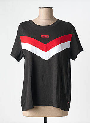Top imprimeu fantezie mâneci scurte negru LEVI'S femeie
