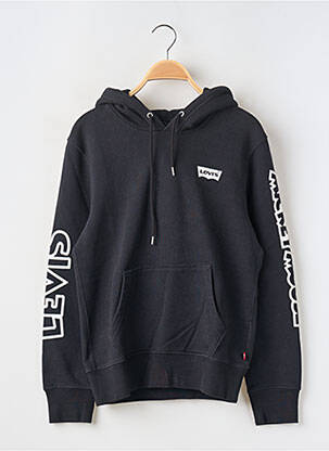 Hanorac cu glugă negru LEVIS femeie