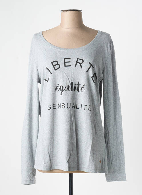 Top gri AN FAMILLE femeie