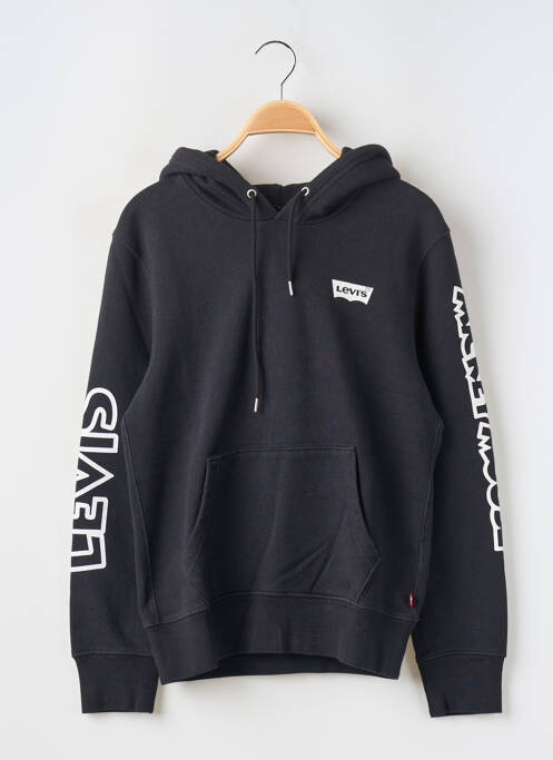 Hanorac cu glugă negru LEVIS femeie