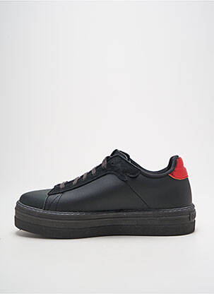 Adidași țesătură satinată toc de 4 la 6 cm roșu VICTORIA femeie