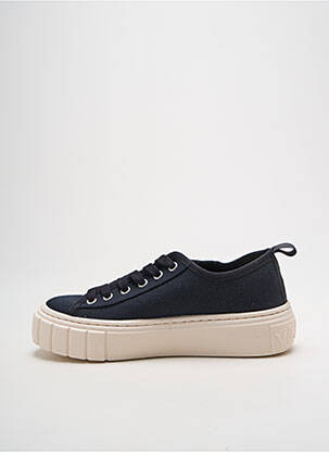 Adidași vârf rotund toc de 4 la 6 cm negru VICTORIA femeie