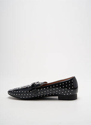 Mocasini material neted toc plat până la 3 cm negru VANESSA WU femeie
