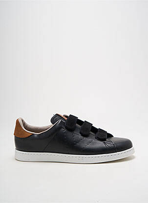 Adidași țesătură satinată toc plat până la 3 cm negru VICTORIA femeie