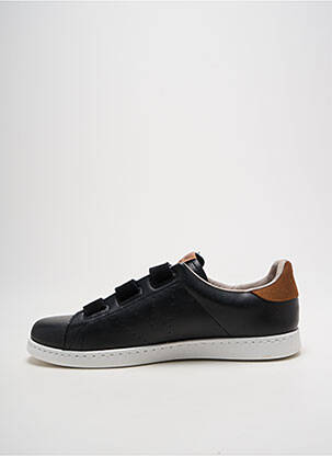 Adidași țesătură satinată toc plat până la 3 cm negru VICTORIA femeie