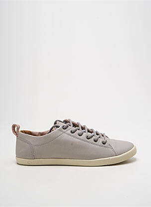 Adidași vârf rotund toc plat până la 3 cm gri PALLADIUM femeie