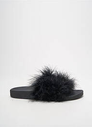 Mulete/saboți arcadă plantară toc plat până la 3 cm negru THE WHITE BRAND femeie