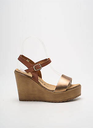 Sandale/Pantofi decupați maro AMOA femeie