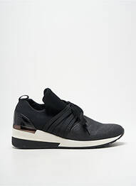 Adidași țesătură țesătură cu sclipici toc de 4 la 6 cm negru REQINS femme