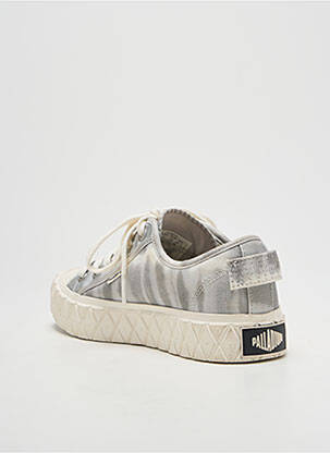 Adidași vârf rotund toc plat până la 3 cm gri PALLADIUM femeie