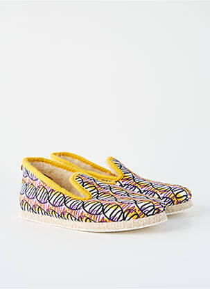 Papuci/Pantofi de casă galben CHAUSSE MOUTON femeie