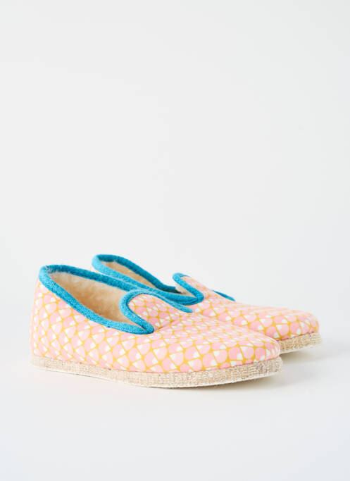 Papuci/Pantofi de casă roz CHAUSSE MOUTON femeie