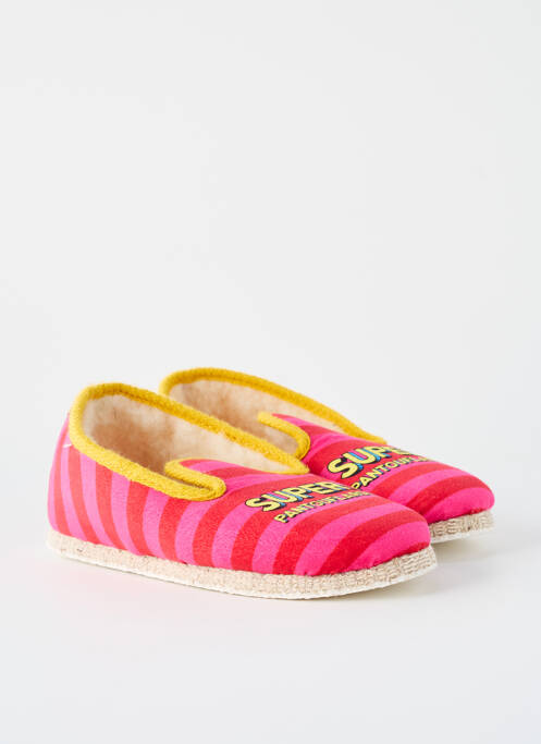 Papuci/Pantofi de casă roz CHAUSSE MOUTON femeie