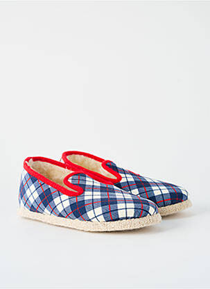 Papuci/pantofi de casă vârf rotund vârf rotund albastru CHAUSSE MOUTON unisex