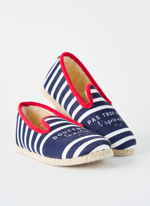 Papuci/Pantofi de casă albastru CHAUSSE MOUTON unisex