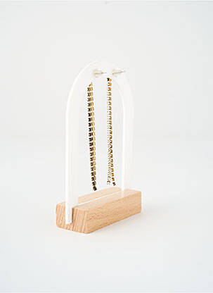 Cercei ornament oxid de zirconiu auriu SATINE femeie