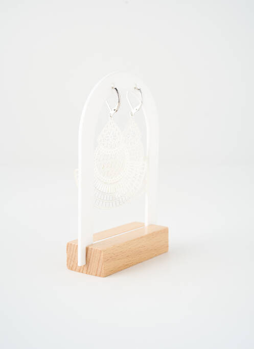 Cercei materiale metalice argintiu SATINE femme