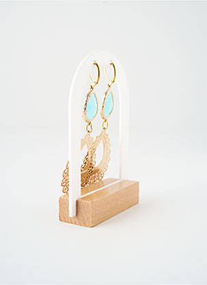 Cercei ornament piatră auriu SATINE femeie