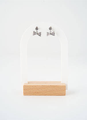 Cercei ornament oxid de zirconiu argintiu SATINE femeie