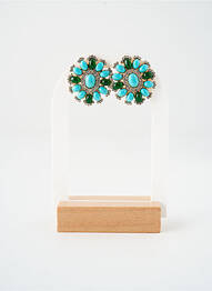 Cercei ornament oxid de zirconiu verde SATINE femme