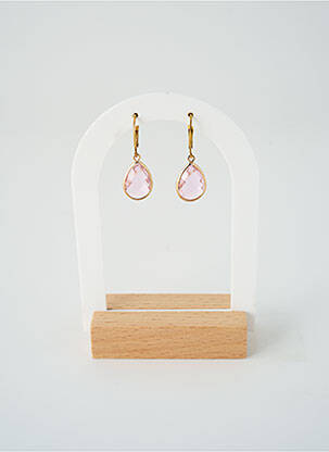 Cercei roz SATINE femeie