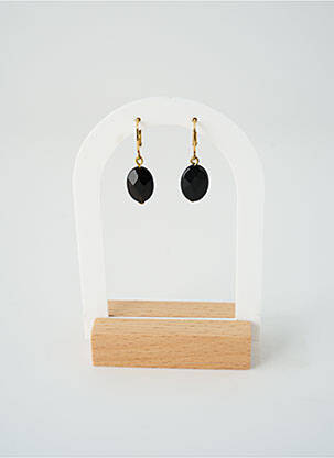 Cercei materiale metalice negru SATINE femeie