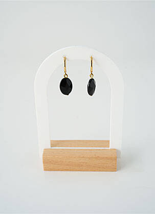 Cercei materiale metalice negru SATINE femeie