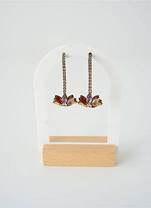 Cercei ornament oxid de zirconiu auriu SATINE femeie
