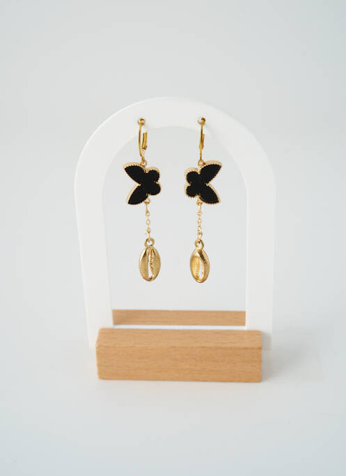 Cercei negru SATINE femeie