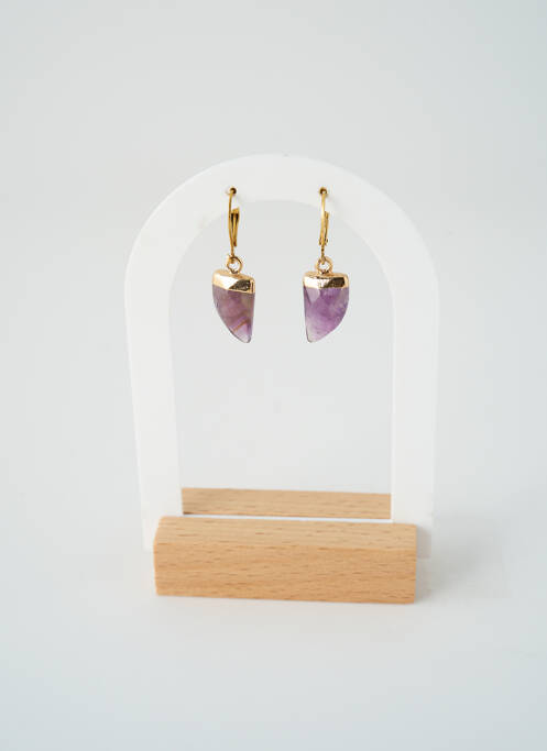 Cercei violet SATINE femeie