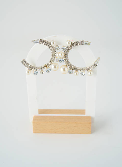 Cercei ornament cu mărgele argintiu SATINE femme