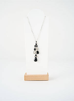 Colier negru SATINE femeie