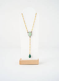 Colier ornament cu mărgele galben SATINE femme