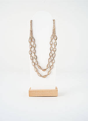 Colier ornament oxid de zirconiu auriu SATINE femme