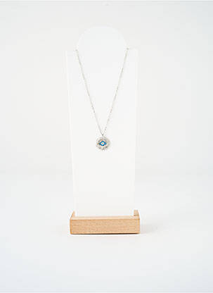 Colier ornament oxid de zirconiu argintiu SATINE femeie