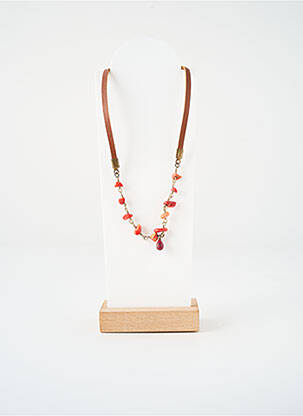 Colier roșu SATINE femeie