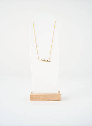 Colier ornament oxid de zirconiu auriu SATINE femeie