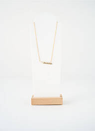 Colier ornament oxid de zirconiu auriu SATINE femme