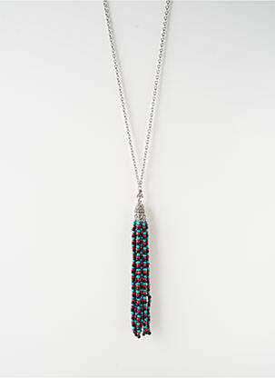 Colier lung argintiu SATINE femeie