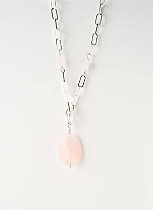 Colier lung argintiu SATINE femeie